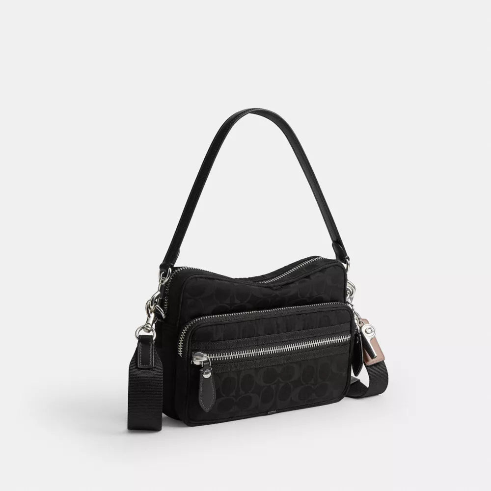 Dakota Crossbody Bag In Signature Nylon - Black