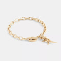 Skeletal Rexy Signature Chain Bracelet - Gold