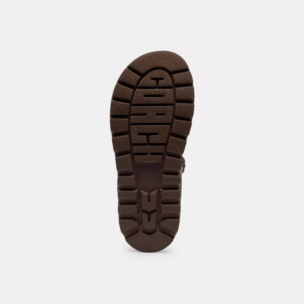 Brynn Raffia Sandal - Maple