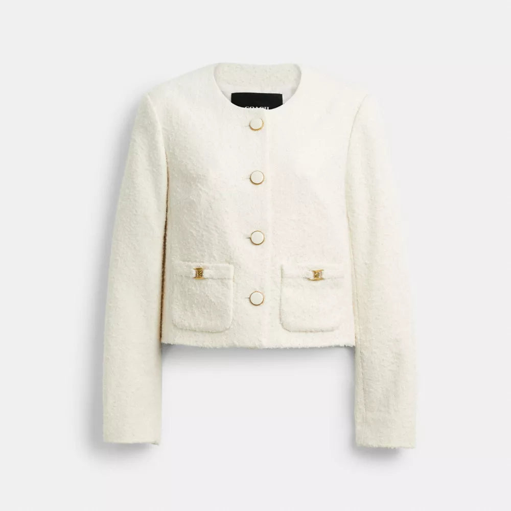 Heritage C Boucle Jacket - Cream