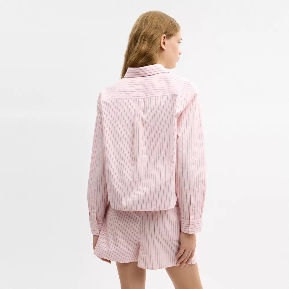 Cotton Button Down - Pink/Multi