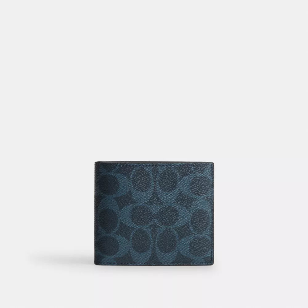Id Billfold Wallet In Signature Canvas - Ink Blue