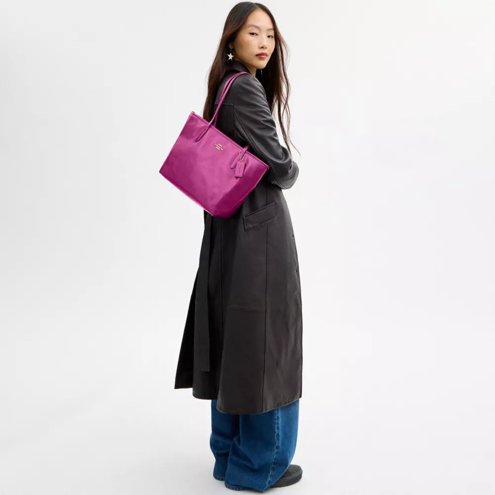 Medium City Tote Bag - IM/Magenta