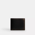 3-In-1 Wallet In Loved Leather - Black Brown
