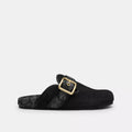 Archival Buckle Clog - Suede/Black