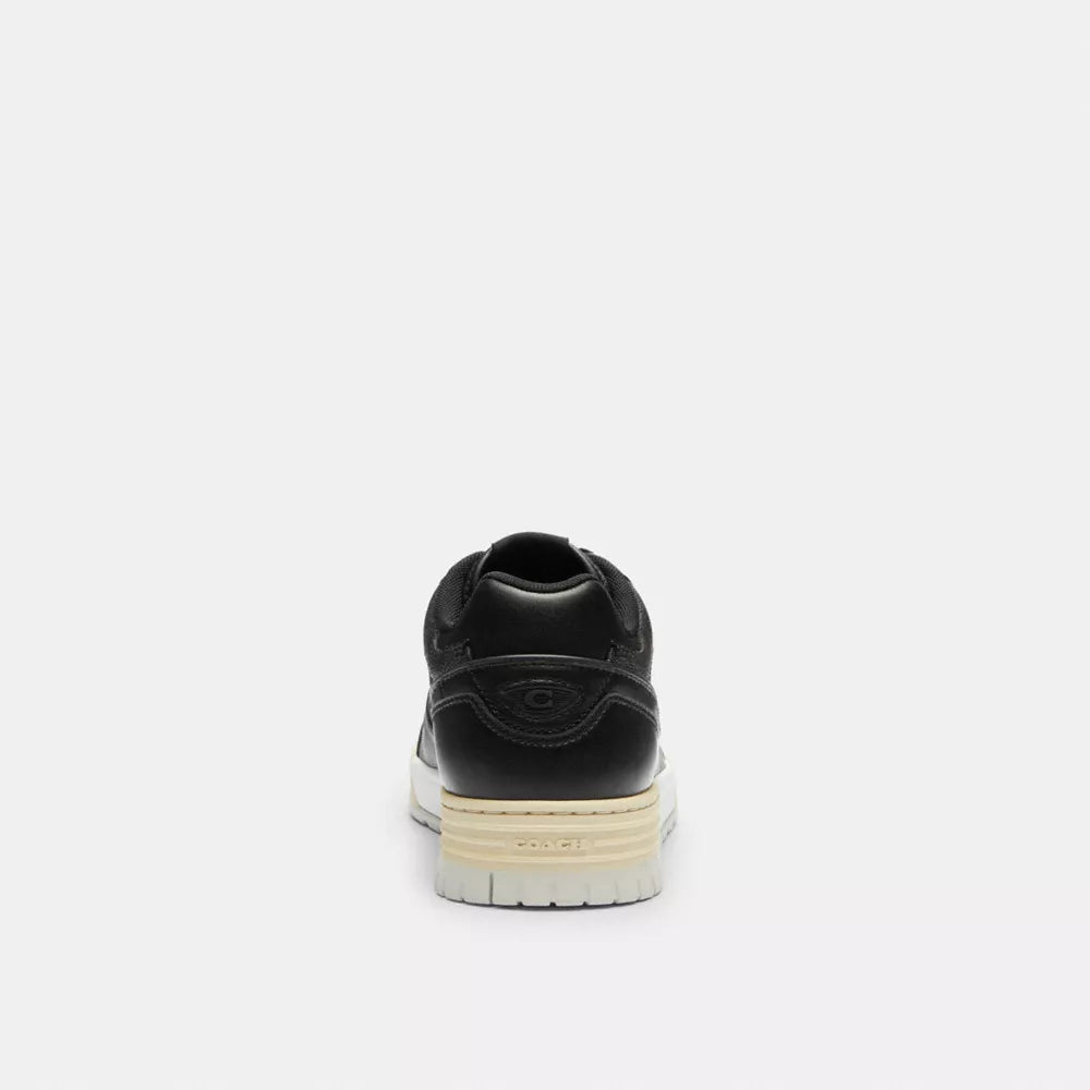 Soho Sneaker With Signature Canvas - Charcoal/Black