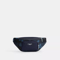 Racer Small Belt Bag In Signature Camo Print - Silver/BLUE MULTI