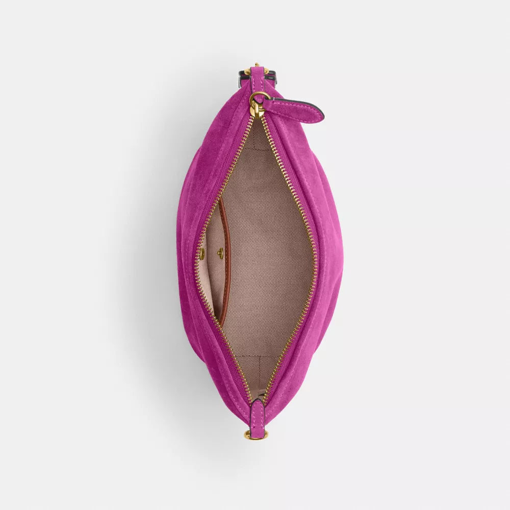Demi Bag - Suede/Brass/Magenta