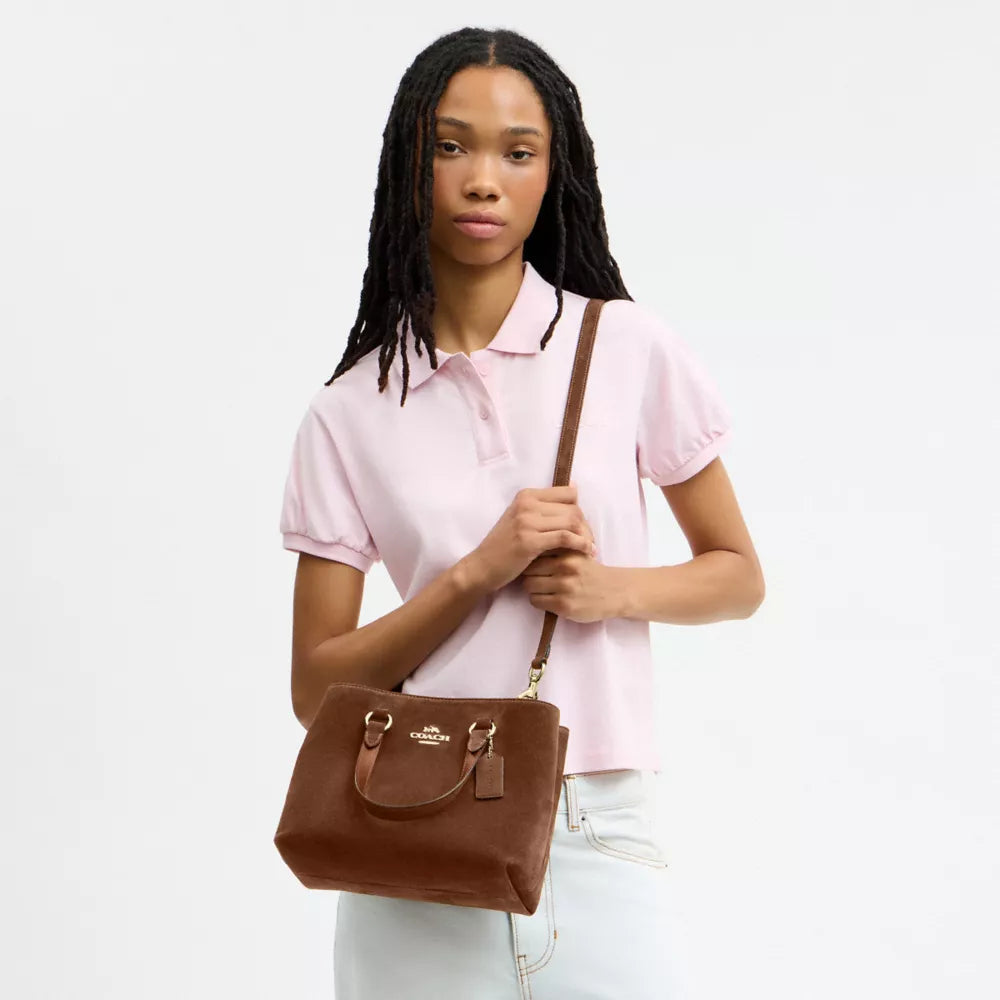 Station Carryall Bag - Suede/Gold/Warm Brown