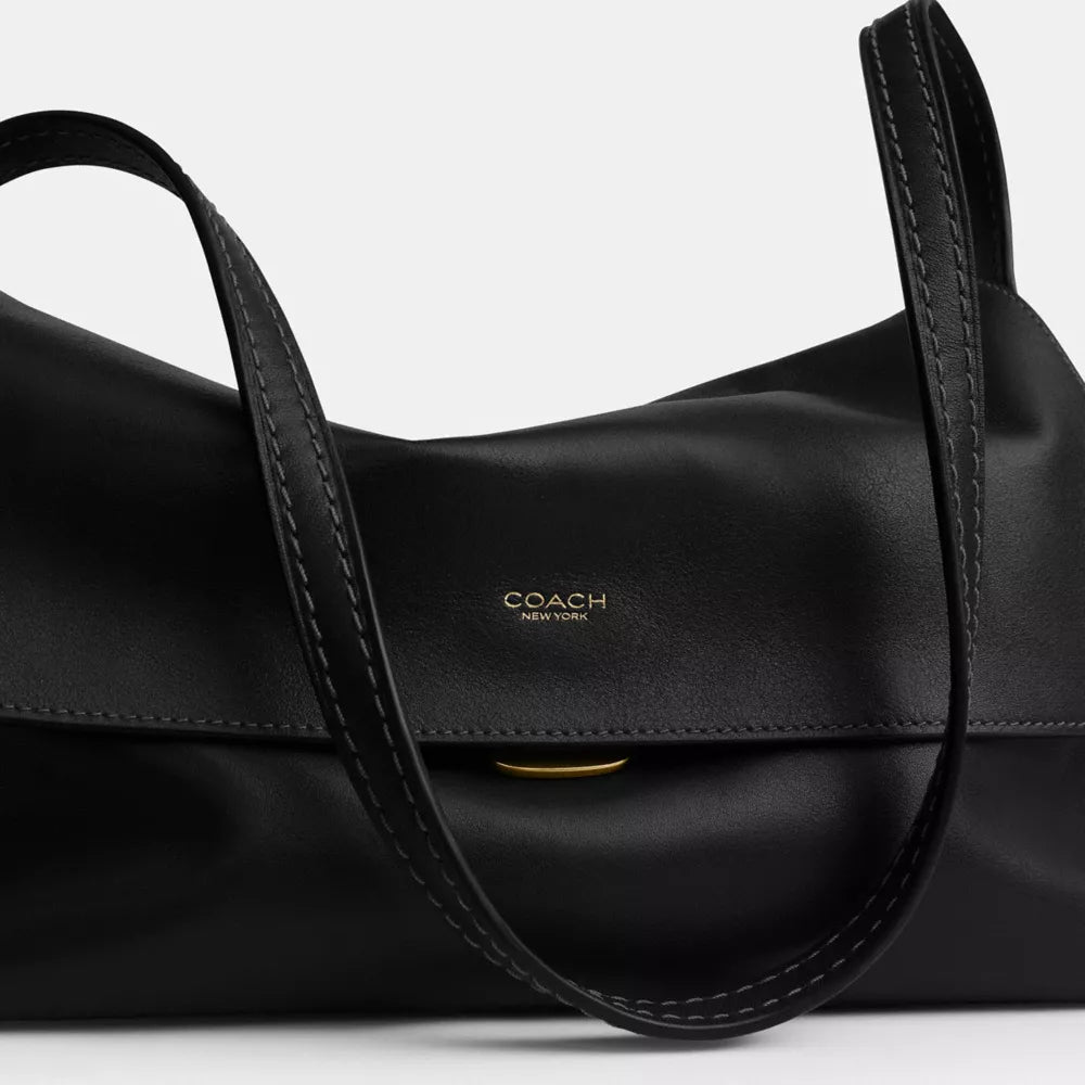 Chelsea Shoulder Bag 30 - Natural Grain Leather/Brass/Black