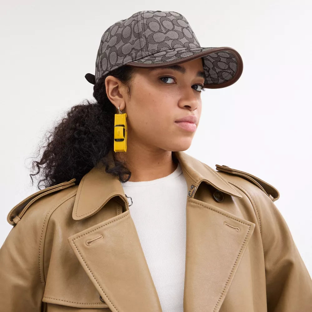 Signature Jacquard Baseball Hat - Oak
