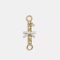 Bow Strap Extender - Smooth Leather/Gold/Chalk