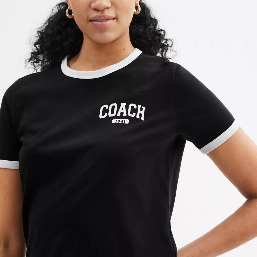 Sporty Classic 70 S T-Shirt In Organic Cotton - Black