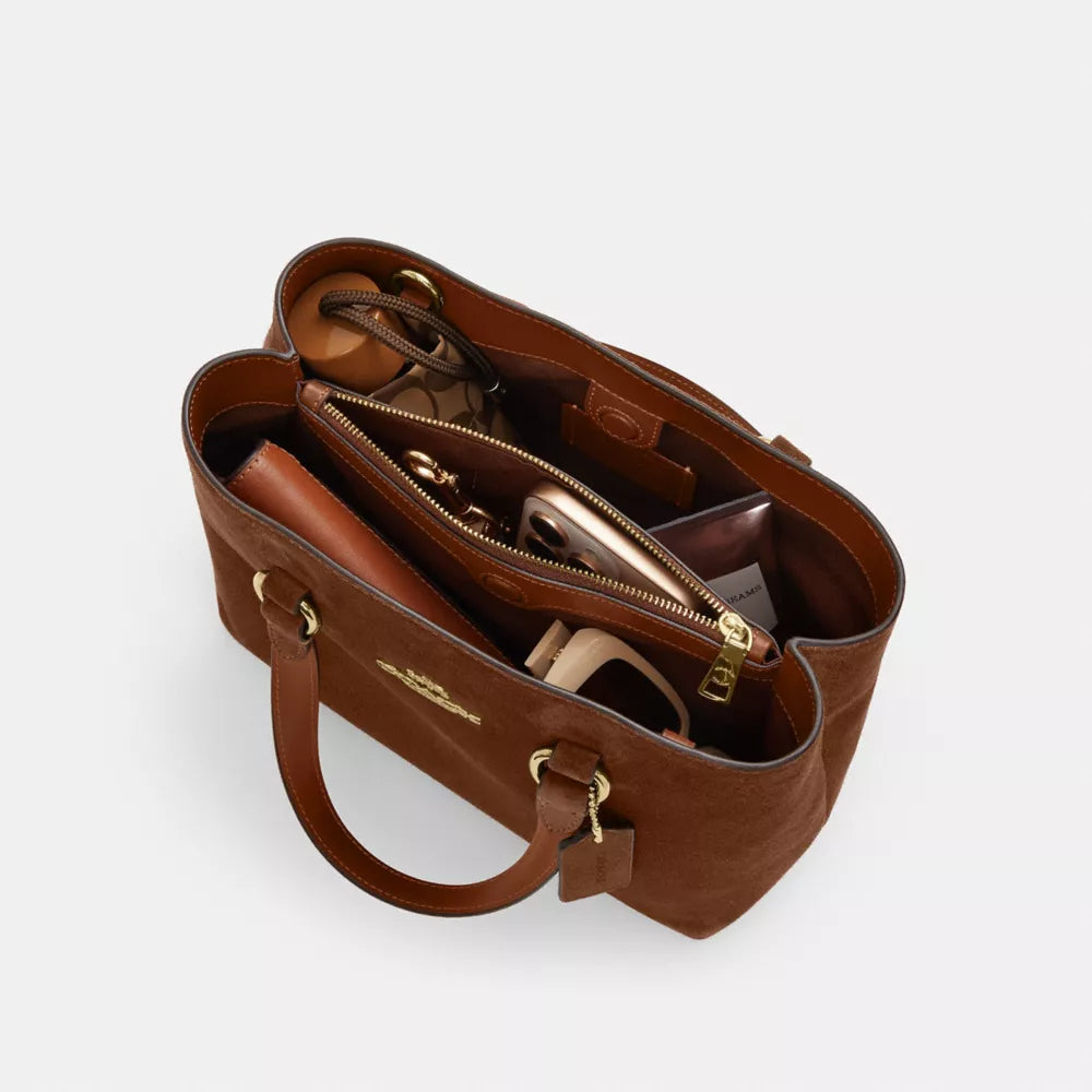 Station Carryall Bag - Suede/Gold/Warm Brown