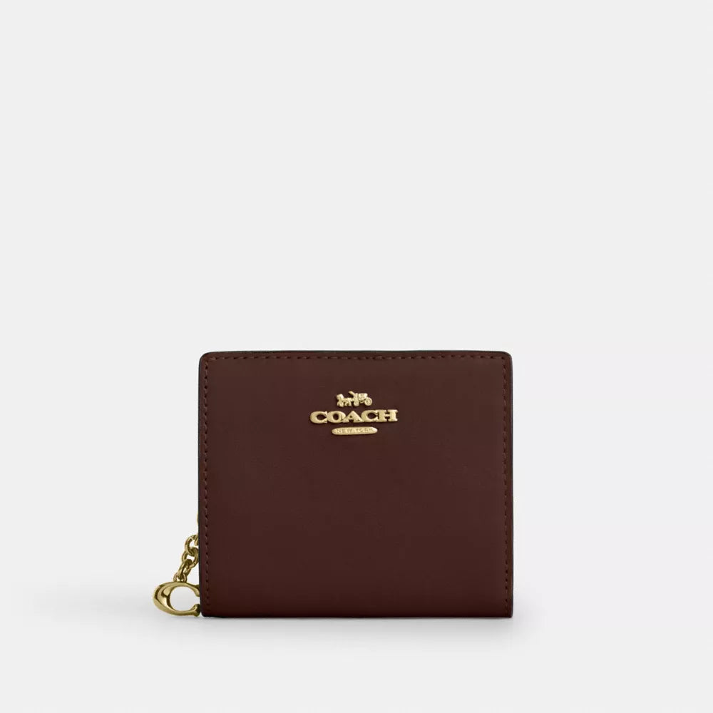 Snap Wallet With Charm - Gold/Maple