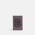 ID Card Wallet In Signature Canvas With Patches - Signature Canvas/Grey Multi.