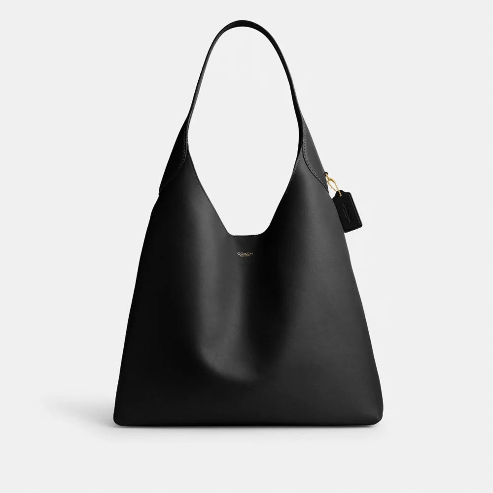 Brooklyn Shoulder Bag 39 - Smooth Leather/Brass/Black