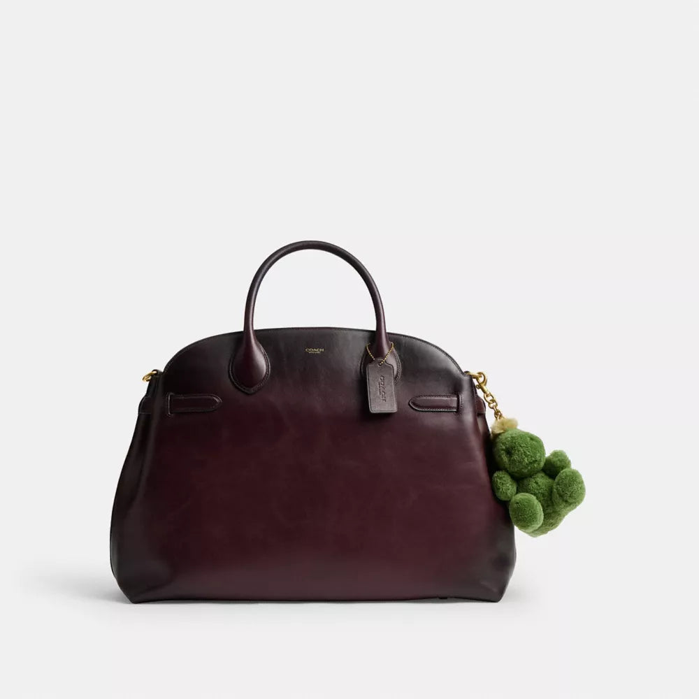 Little Rexy Bag Charm In Shearling - Shearling/Brass/Multi