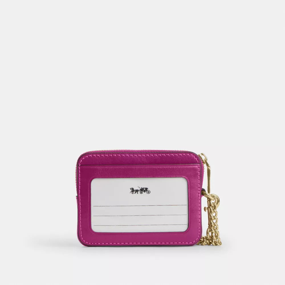 Zip Card Case - IM/Magenta