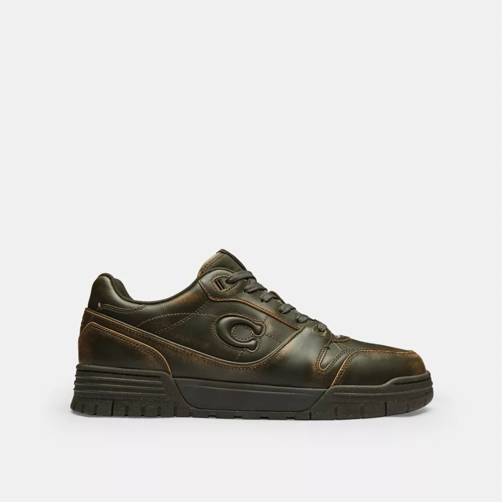 Soho Sneaker In Loved Leather - Loved Leather/Olive