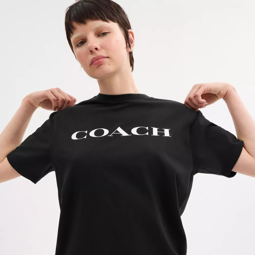 Coach T-Shirt In Organic Cotton - Black