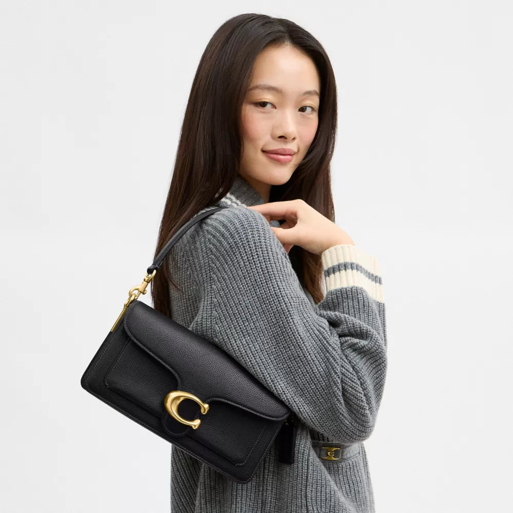 Tabby Shoulder Bag 26 - Brass/Black