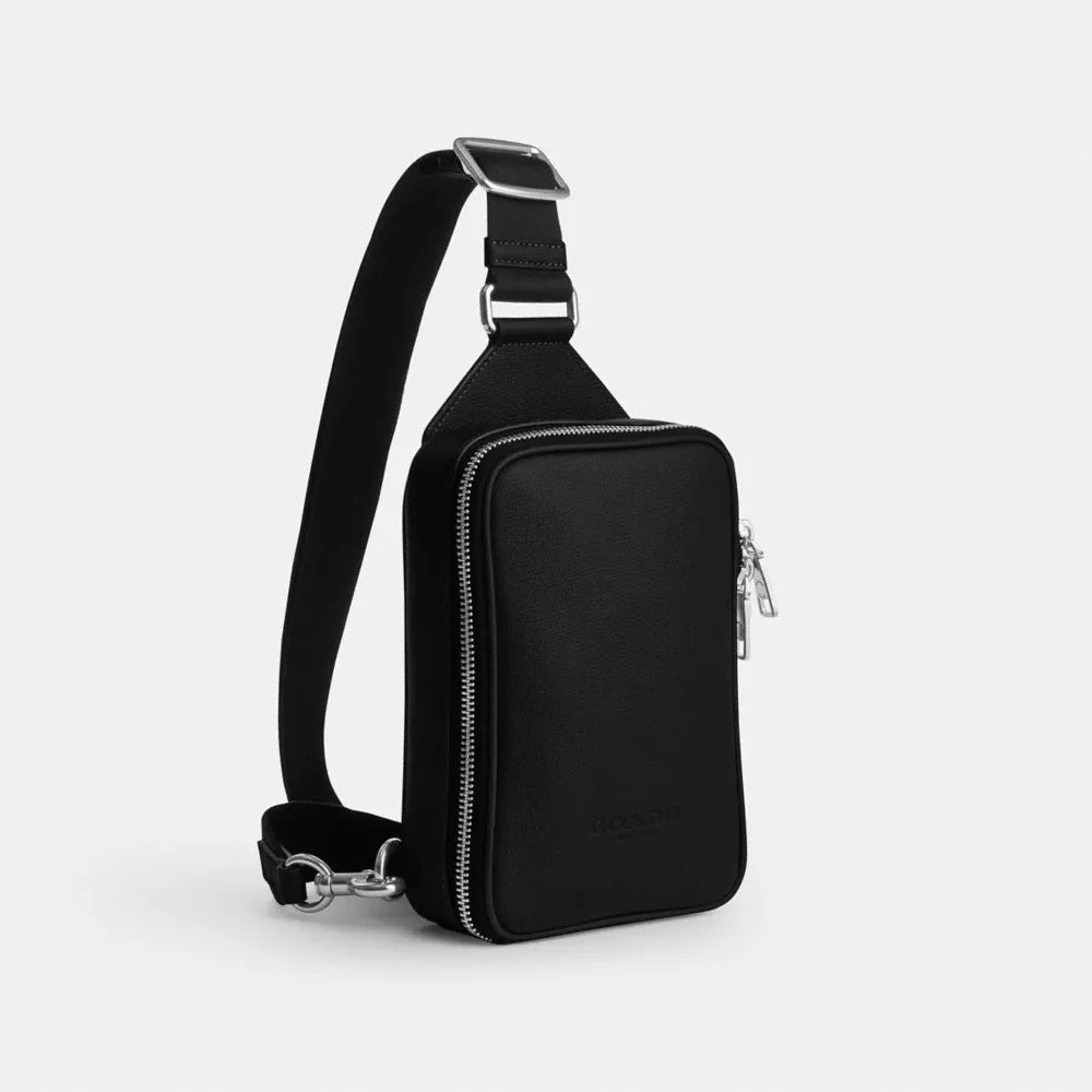 Ray Pack - Crossgrain Leather/Silver/BLACK
