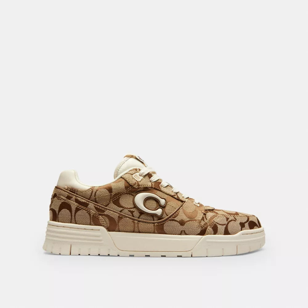 Soho Sneaker In Signature Sateen Jacquard - Chalk Multi
