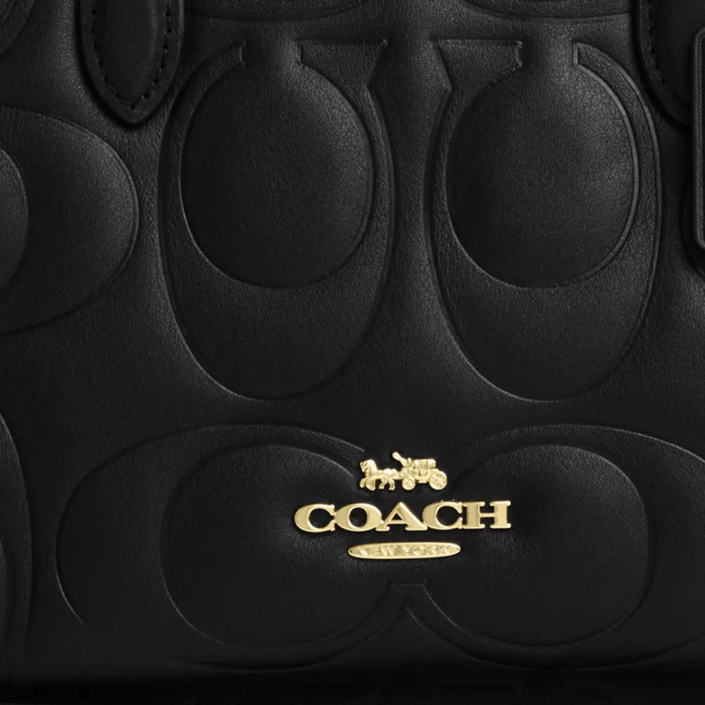 Maggie Small Tote Bag In Signature Leather - Smooth Leather/Gold/Black