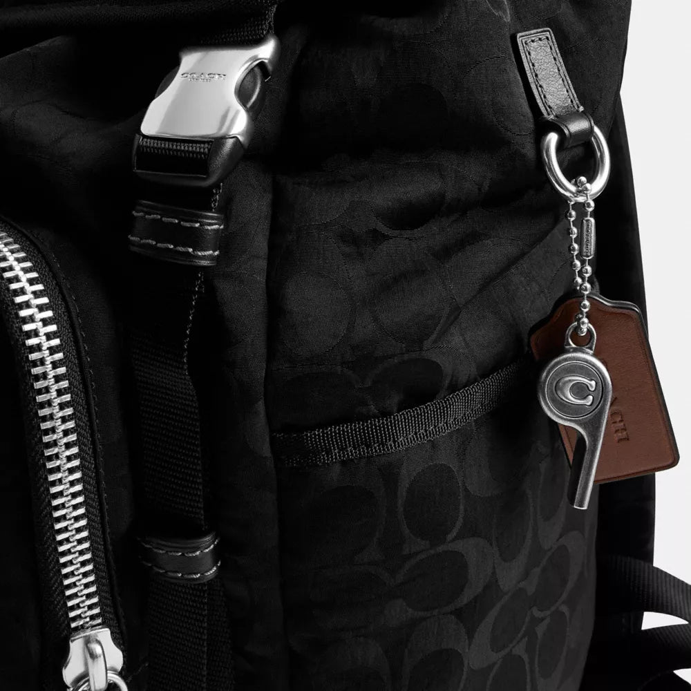 Logan Backpack In Signature Nylon - Nylon/Black