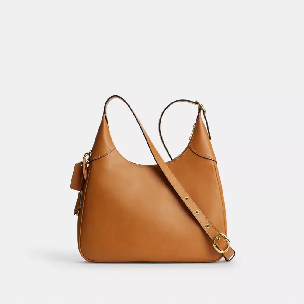 Ella Shoulder Bag - Smooth Leather/Gold/Brown
