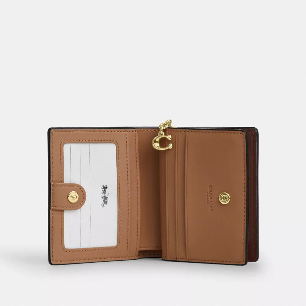 Snap Wallet With Charm - Gold/Maple
