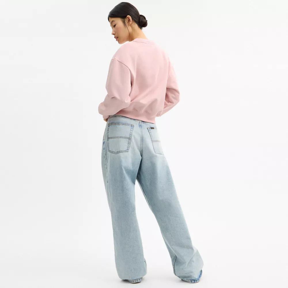 Candy Shop Crewneck Sweatshirt - Peach Skin