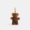 Teddy Bear Bag Charm In Shearling - Shearling/Brass/Multi
