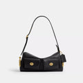 Turnlock Haversack Bag 27 - Natural Grain Leather/Brass/Black