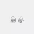 Pavﾨﾦ Tabby Stud Earrings - Silver/Clear