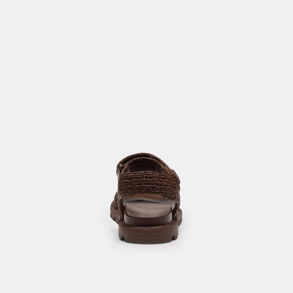 Brynn Raffia Sandal - Maple