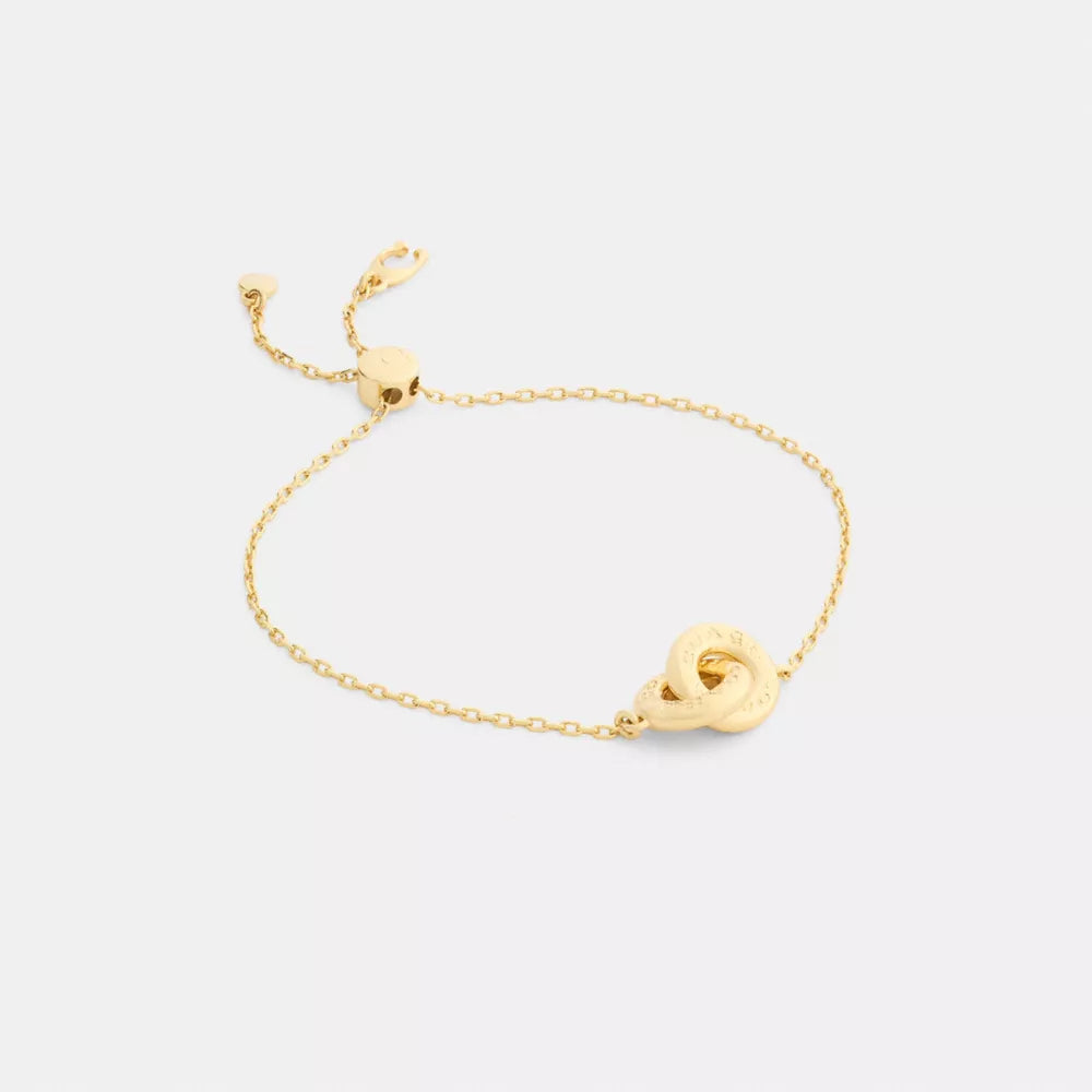 Interlock Slider Bracelet - Gold