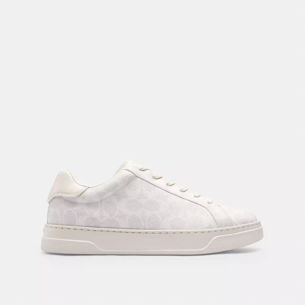 High Line Sneaker In Signature Canvas - Coated Canvas/Off White