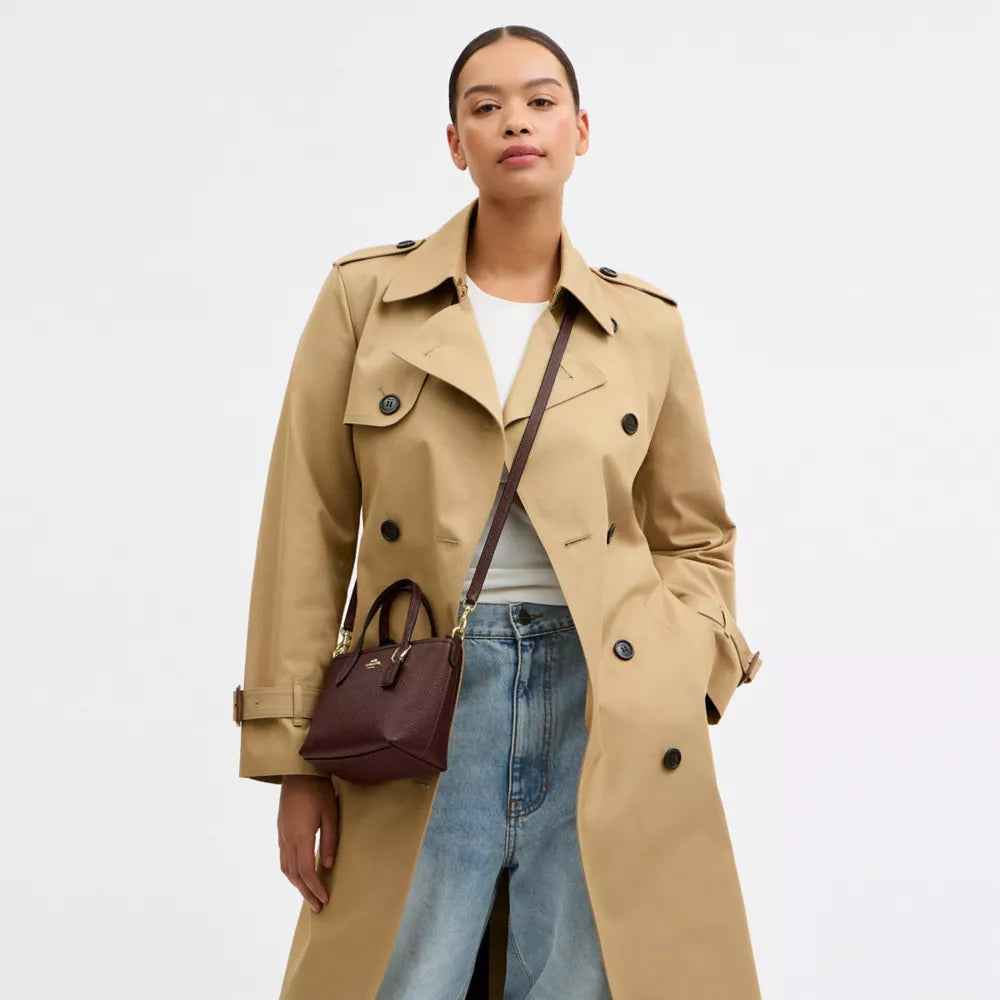 City Mini Tote Bag - Pebbled Leather/Gold/Maple