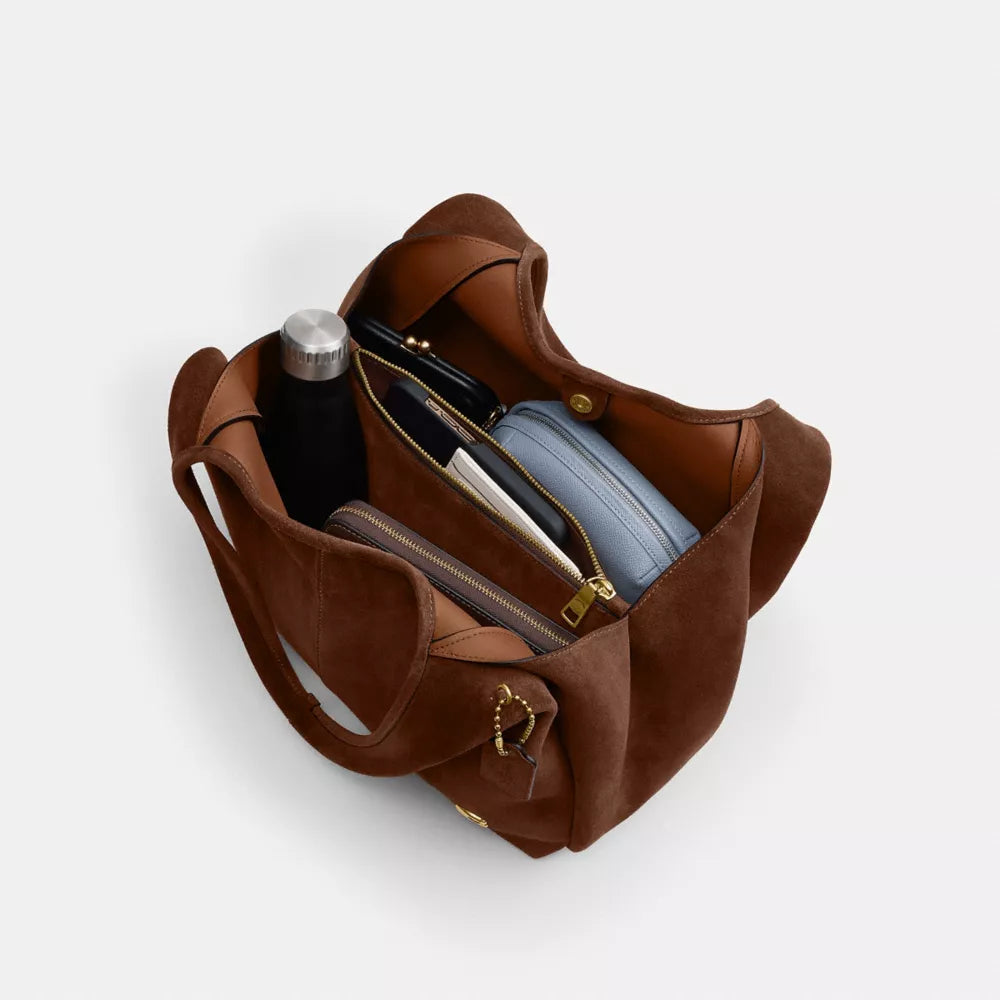 Lana Shoulder Bag - Brass/Warm Brown