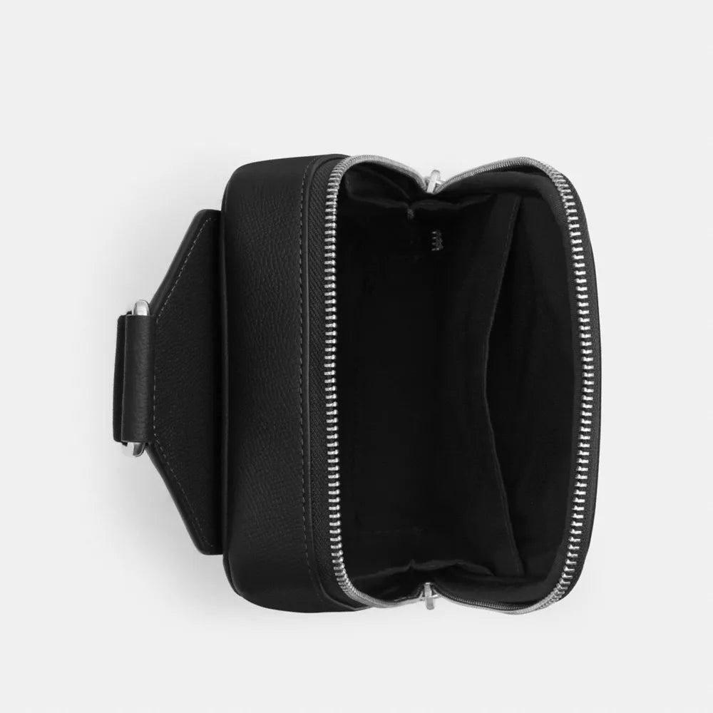 Ray Pack - Crossgrain Leather/Silver/BLACK