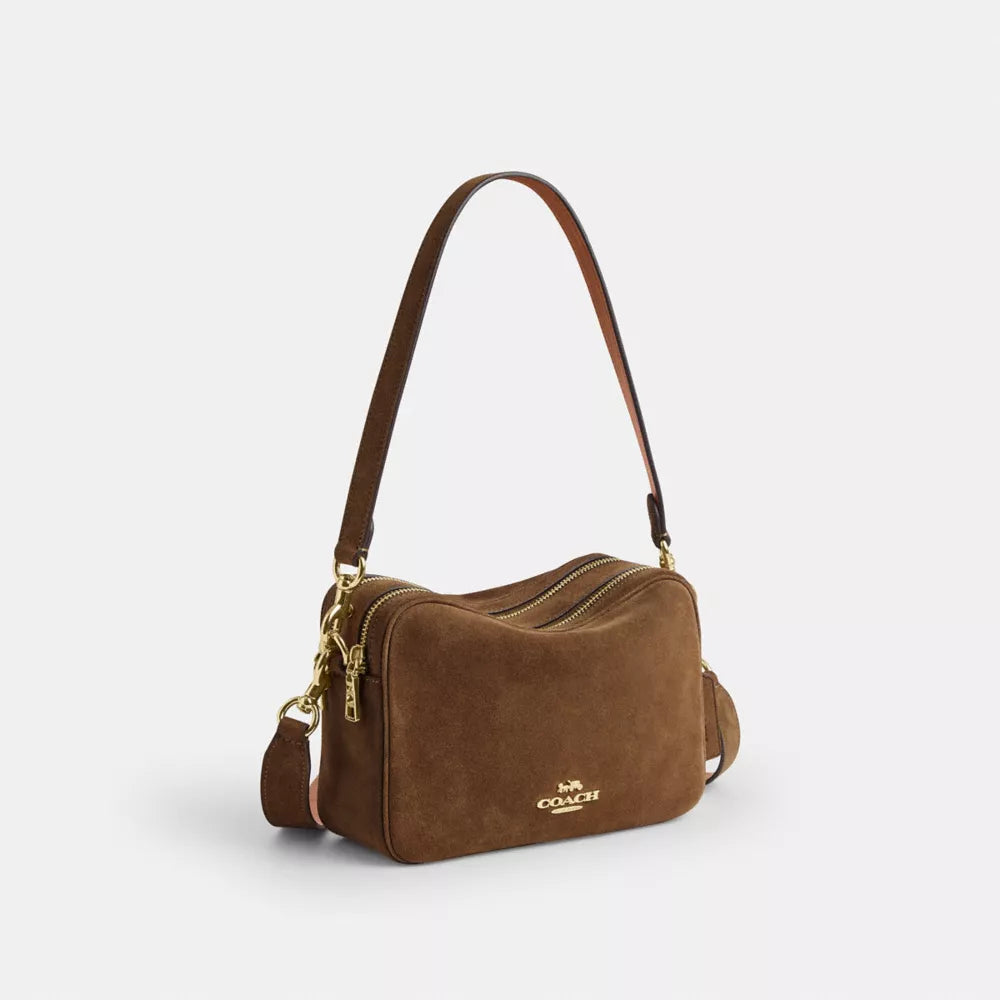 Carey Crossbody Bag - Suede/Im/Cedar