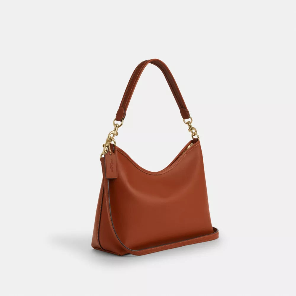 Laurel Shoulder Bag - Smooth Leather/Gold/Tan