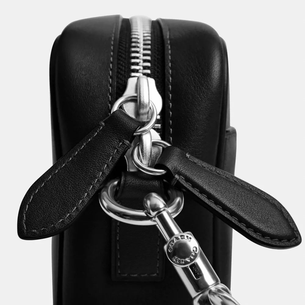 Radio Camera Bag - Natural Grain Leather/Black