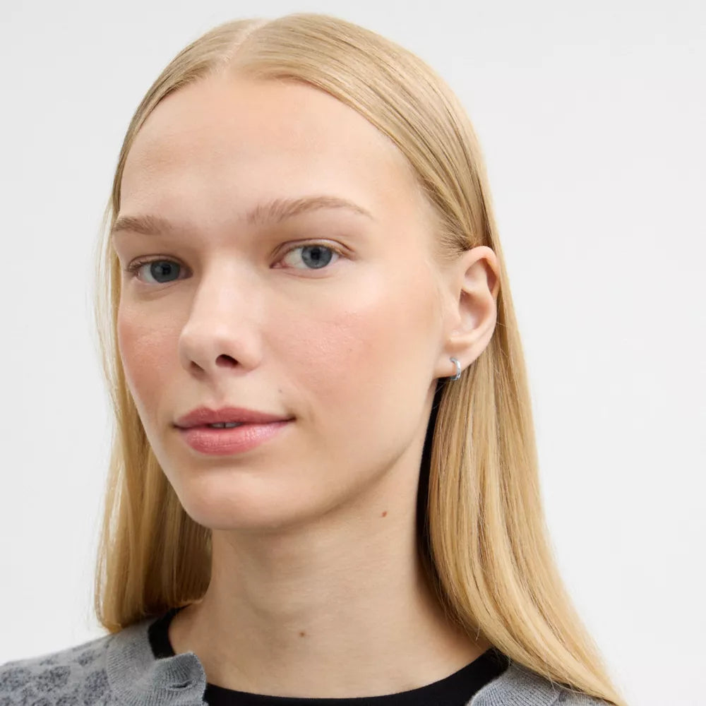 Mini Hoop Earrings - Silver