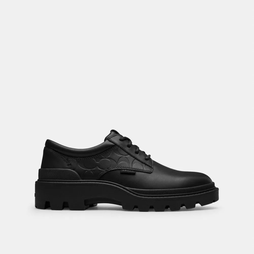 Cameron Derby In Signature Leather - Black