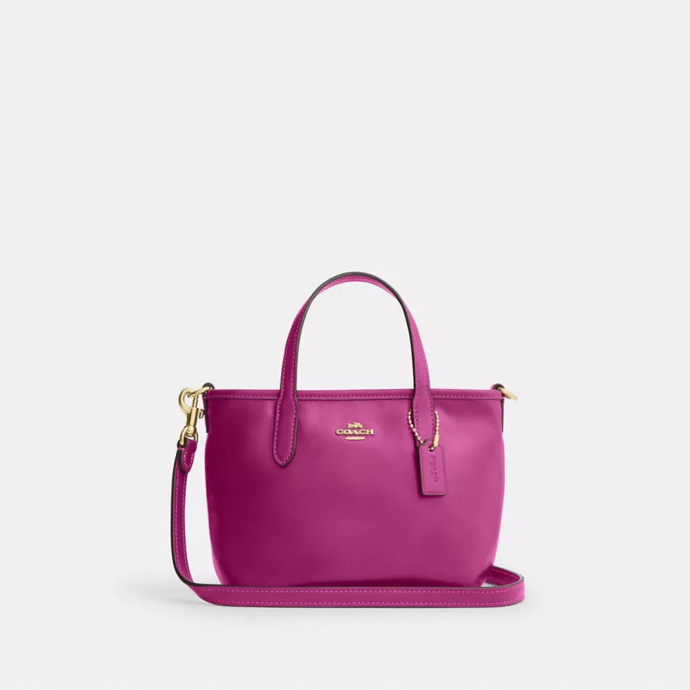 City Mini Tote Bag - Smooth Leather/Im/Magenta
