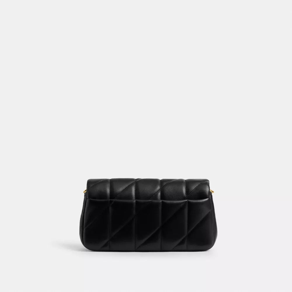 Tabby Chain Crossbody Bag 19 With Quilting - Smooth Leather/Brass/Black