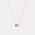Repeated C Rondelle Necklace - Gold/Chalk